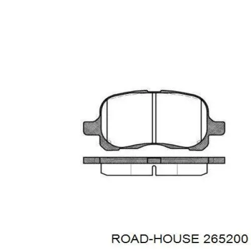 Klocki hamulcowe przednie tarczowe Road House 265200 cena, od 24,65 USD