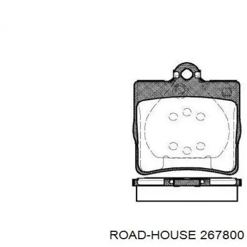 Okładziny (klocki) do hamulców tarczowych tylne Road House 267800 cena, od 17,93 USD