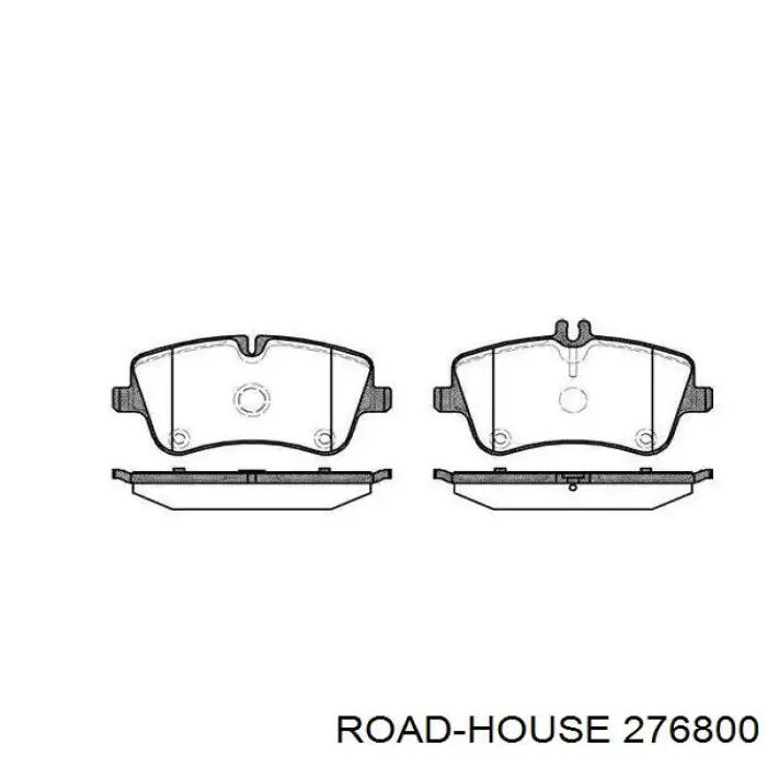 Klocki hamulcowe przednie tarczowe Road House 276800 cena, od 25,93 USD