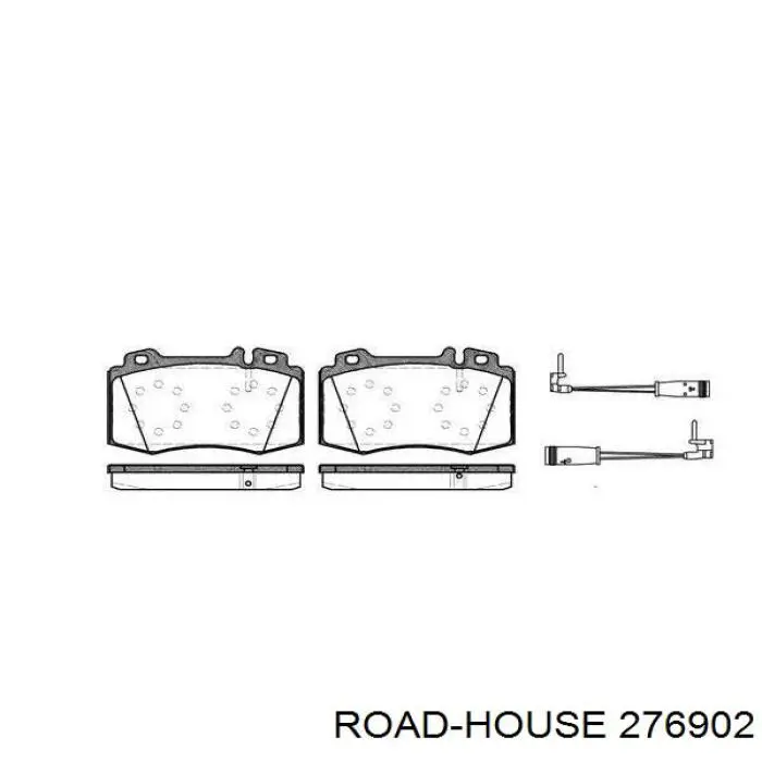 Klocki hamulcowe przednie tarczowe Road House 276902 cena, od 31,25 USD