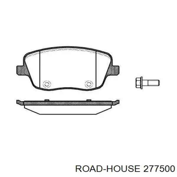 Klocki hamulcowe przednie tarczowe Road House 277500 cena, od 24,59 USD