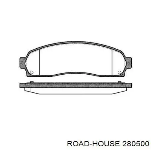 Klocki hamulcowe przednie tarczowe Road House 280500 cena, od 40,58 USD