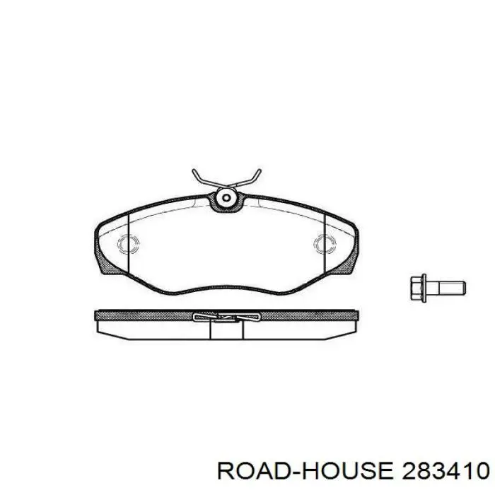 Klocki hamulcowe przednie tarczowe Road House 283410 cena, od 26,64 USD