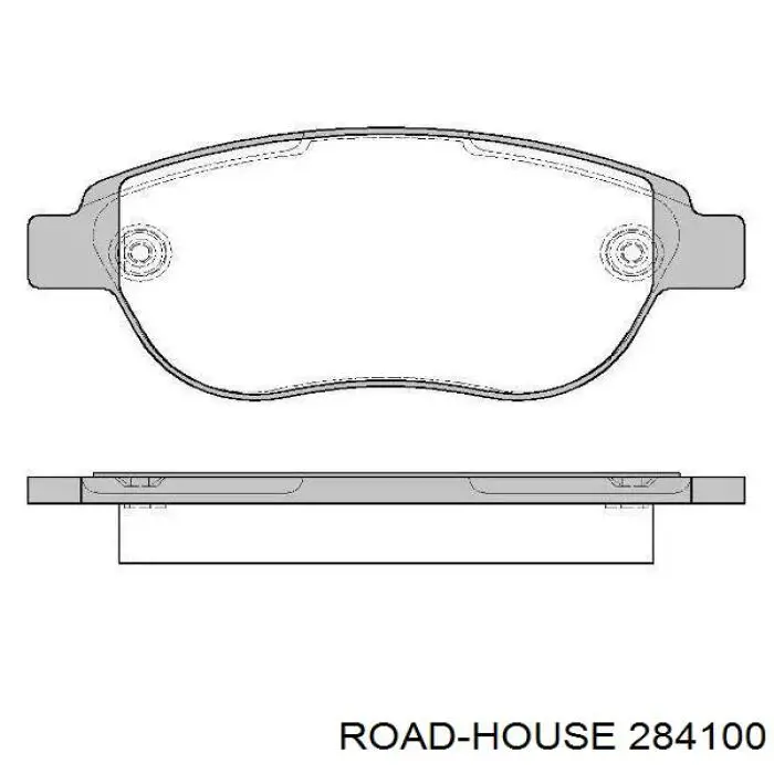 Klocki hamulcowe przednie tarczowe Road House 284100 cena, od 24,86 USD