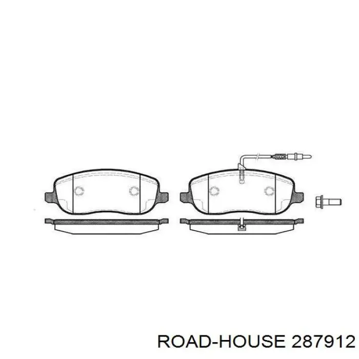 Klocki hamulcowe przednie tarczowe Road House 287912 cena, od 28,78 USD