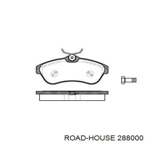 Klocki hamulcowe przednie tarczowe Road House 288000 cena, od 26,18 USD