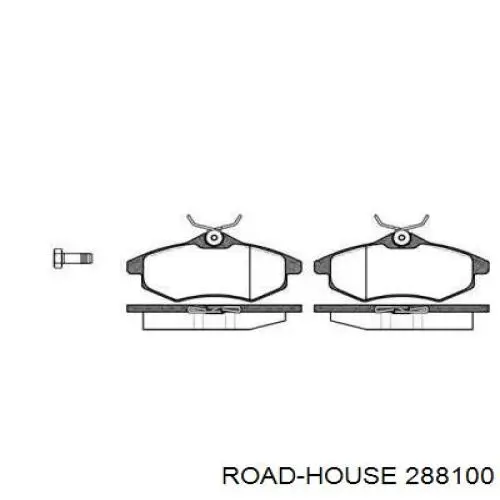 Klocki hamulcowe przednie tarczowe Road House 288100 cena, od 25,70 USD
