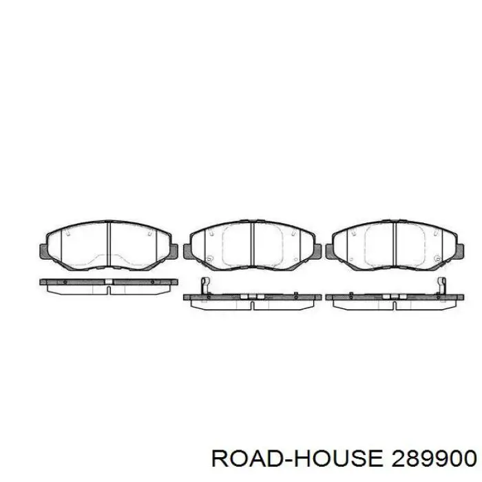 Klocki hamulcowe przednie tarczowe Road House 289900 cena, od 26,01 USD