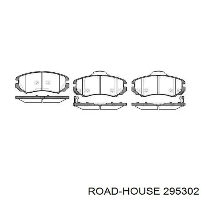 Klocki hamulcowe przednie tarczowe Road House 295302 cena, od 26,18 USD
