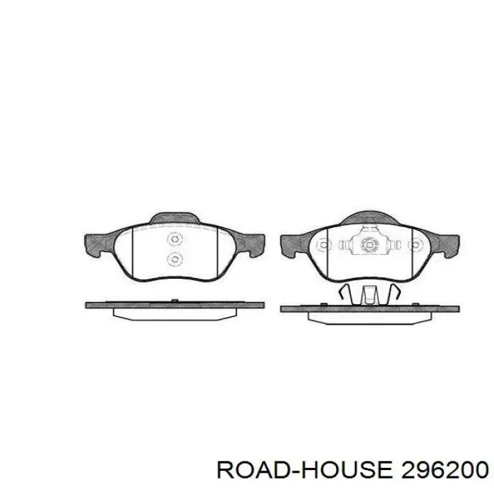 Klocki hamulcowe przednie tarczowe Road House 296200 cena, od 27,98 USD