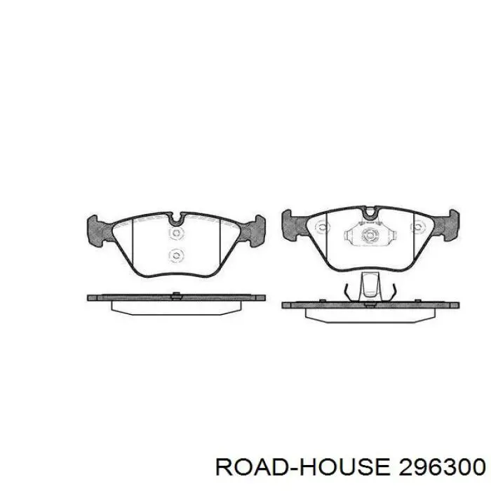 Klocki hamulcowe przednie tarczowe Road House 296300 cena, od 30,70 USD