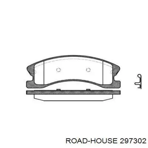 297302 Road House Klocki hamulcowe przednie tarczowe