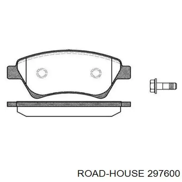 Klocki hamulcowe przednie tarczowe Road House 297600 cena, od 24,83 USD