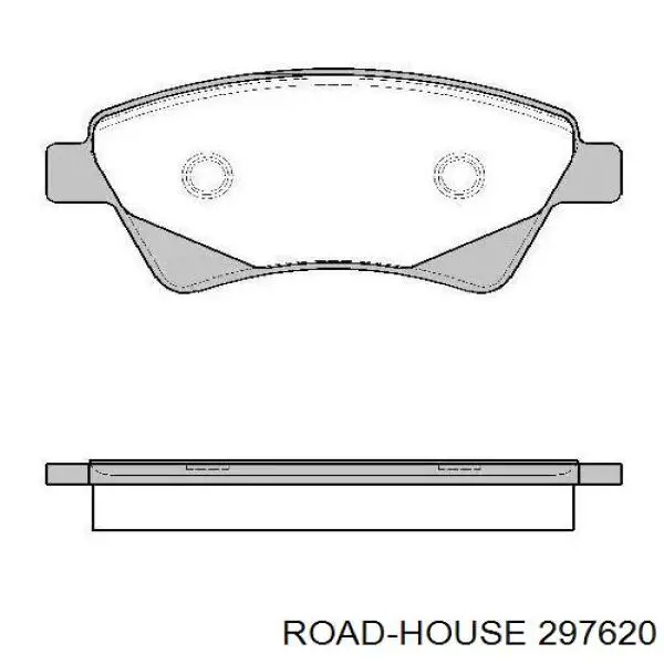 Klocki hamulcowe przednie tarczowe Road House 297620 cena, od 24,83 USD
