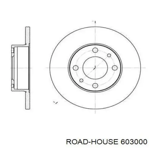 6030.00 Road House tarcza hamulcowa przednia