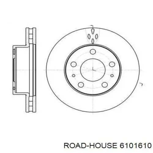 Tarcza hamulcowa przednia Road House 6101610 cena, od 72,38 USD