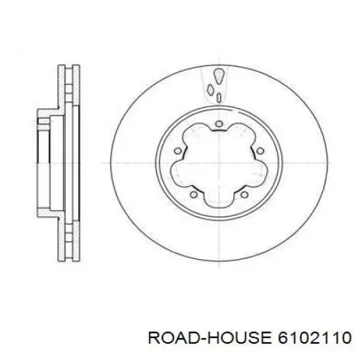 6102110 Road House Tarcza hamulcowa przednia