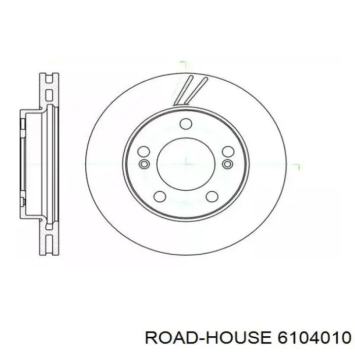 61040.10 Road House tarcza hamulcowa przednia