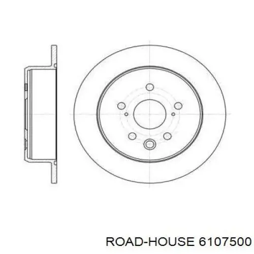 61075.00 Road House tarcza hamulcowa tylna