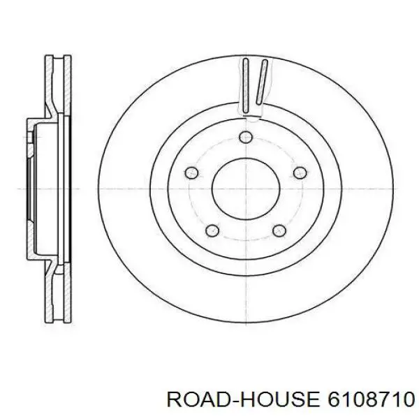 Tarcza hamulcowa przednia Road House 6108710 cena, od 52,16 USD