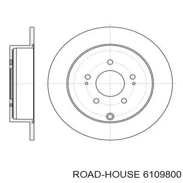 61098.00 Road House tarcza hamulcowa tylna