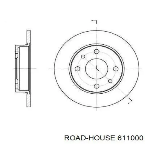 Tarcza hamulcowa tylna Road House 611000 cena, od 28,14 USD