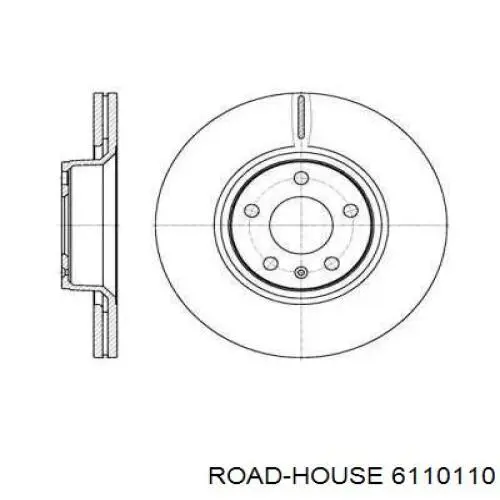 61101.10 Road House tarcza hamulcowa przednia