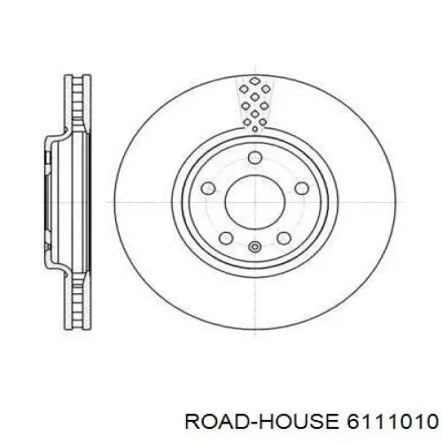 61110.10 Road House tarcza hamulcowa przednia