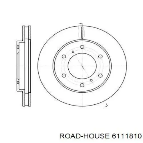 Tarcza hamulcowa przednia Road House 6111810 cena, od 55,71 USD