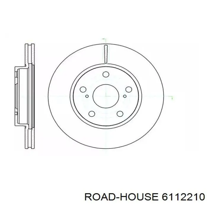 6112210 Road House Tarcza hamulcowa przednia