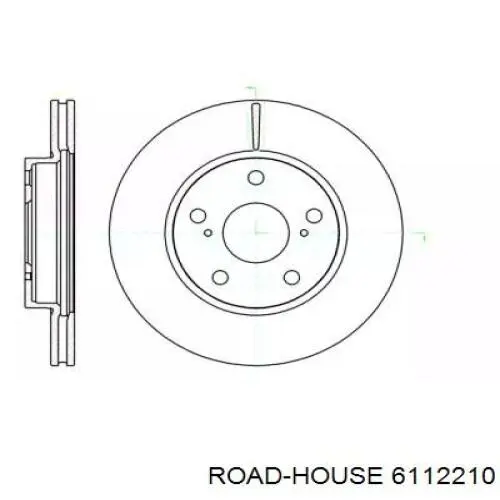 Tarcza hamulcowa przednia Road House 6112210 cena, od 45,98 USD