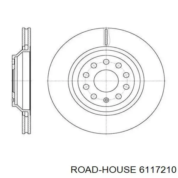 61172.10 Road House tarcza hamulcowa tylna