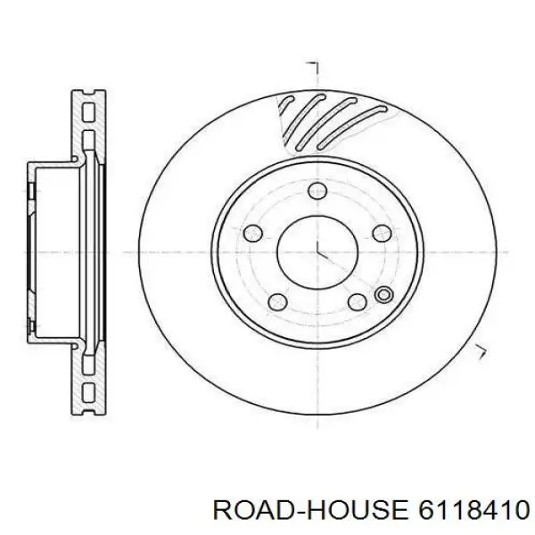 6118410 Road House Tarcza hamulcowa przednia