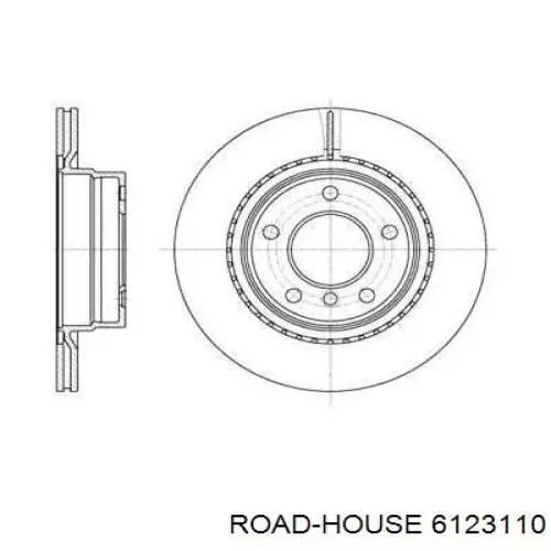 Tarcza hamulcowa tylna Road House 6123110 cena, od 51,57 USD
