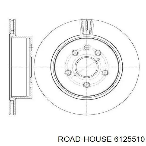 61255.10 Road House tarcza hamulcowa tylna