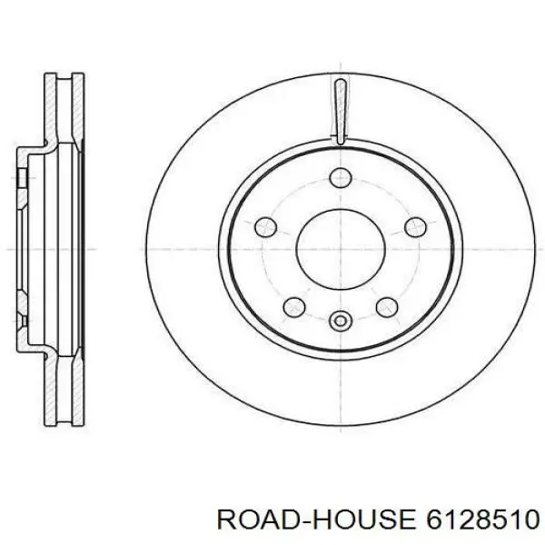 6128510 Road House Tarcza hamulcowa przednia