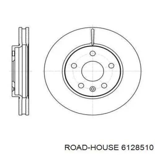 Tarcza hamulcowa przednia Road House 6128510 cena, od 56,37 USD