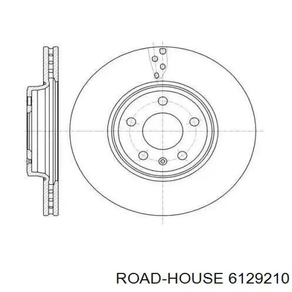 61292.10 Road House tarcza hamulcowa przednia