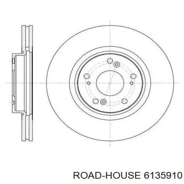 6135910 Road House Tarcza hamulcowa przednia