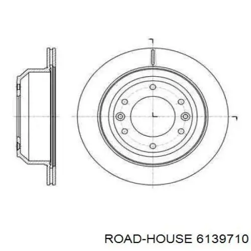 61397.10 Road House tarcza hamulcowa tylna