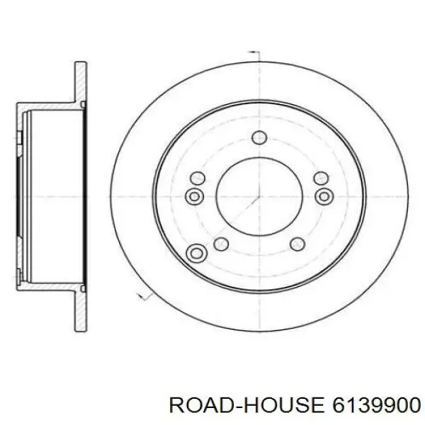 61399.00 Road House tarcza hamulcowa tylna