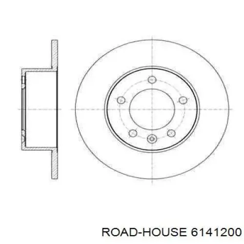 Tarcza hamulcowa tylna Road House 6141200 cena, od 54,58 USD