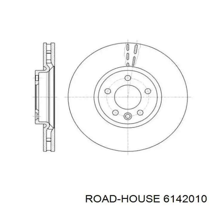 Tarcza hamulcowa przednia Road House 6142010 cena, od 77,53 USD