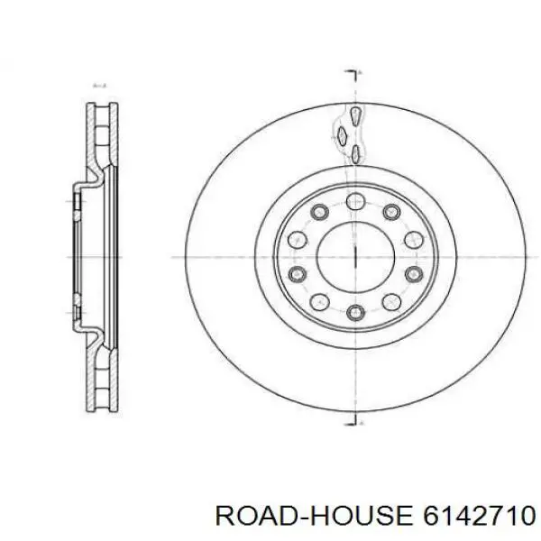 61427.10 Road House tarcza hamulcowa przednia