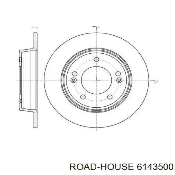 61435.00 Road House tarcza hamulcowa tylna