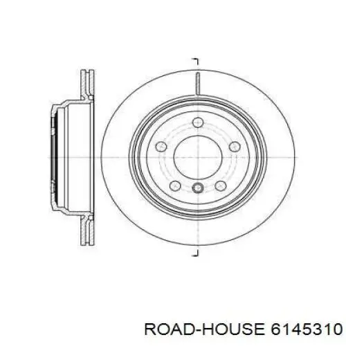 Tarcza hamulcowa tylna Road House 6145310 cena, od 64,52 USD