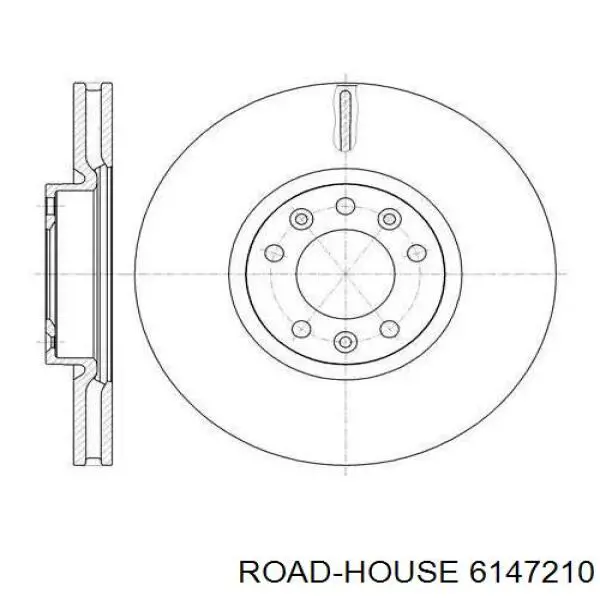 Tarcza hamulcowa przednia Road House 6147210 cena, od 62,63 USD