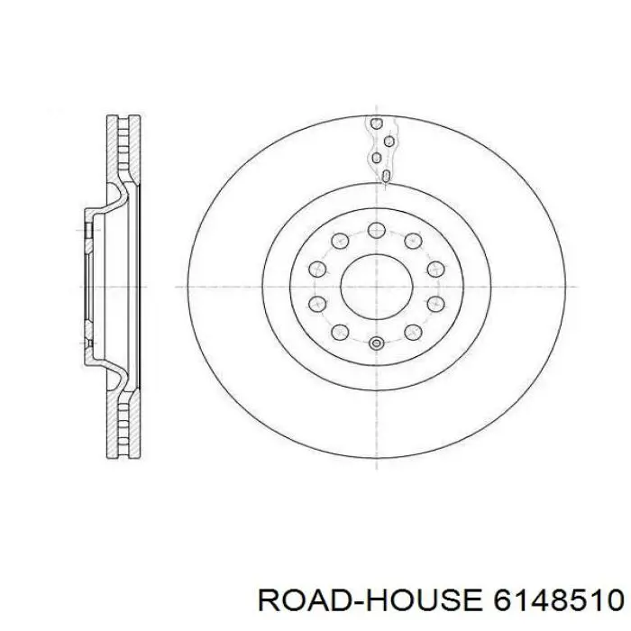 61485.10 Road House tarcza hamulcowa przednia