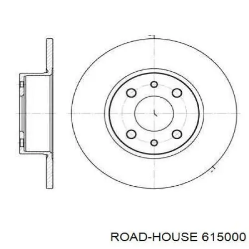Tarcza hamulcowa tylna Road House 615000 cena, od 28,39 USD