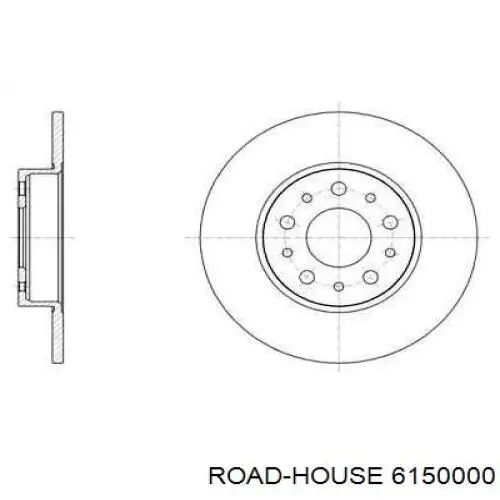 61500.00 Road House tarcza hamulcowa tylna